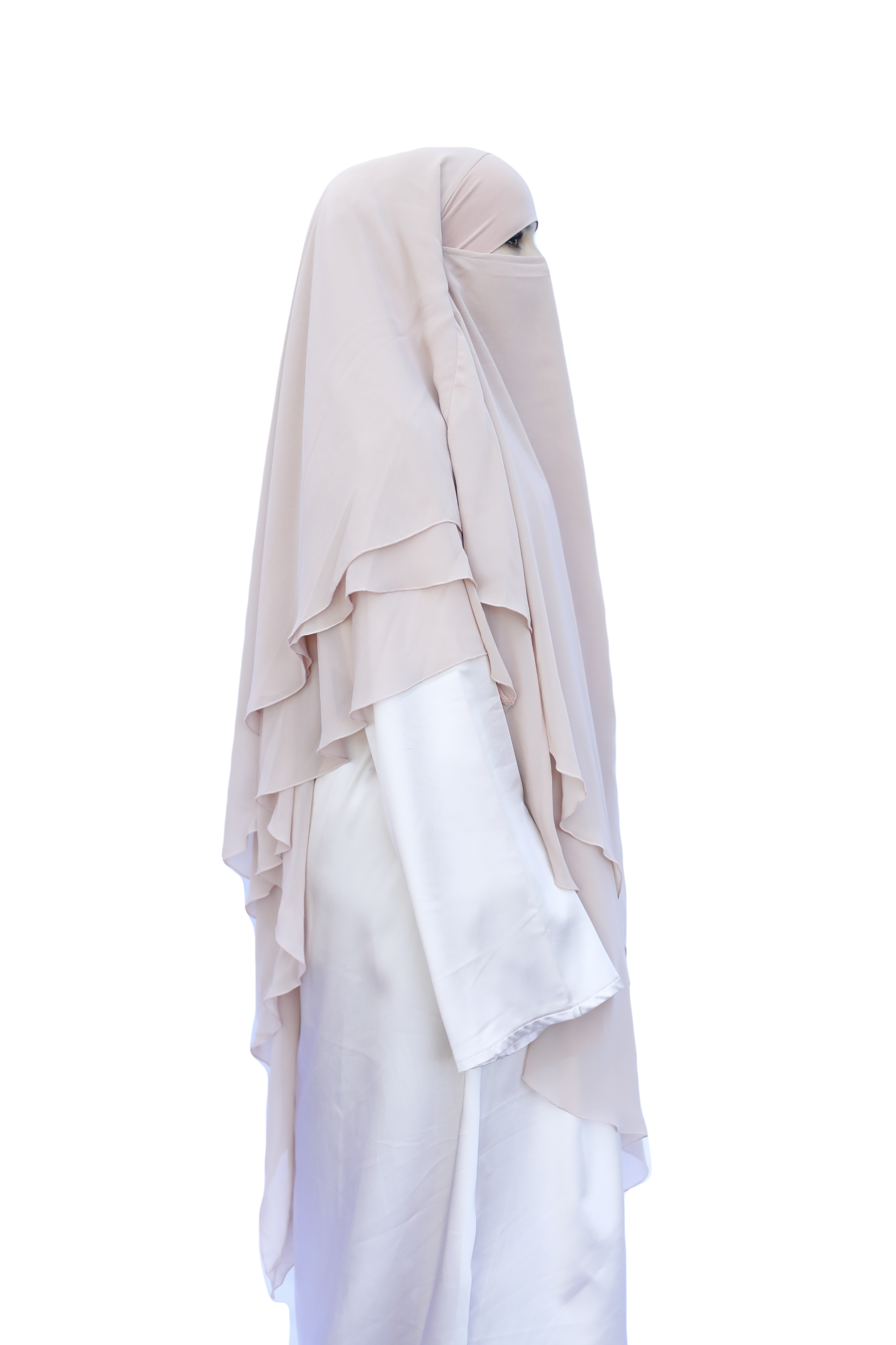 Dreilagiger Khimar Apricot