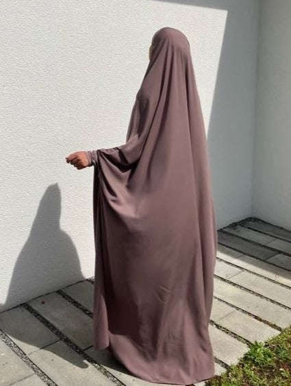 Jilbab Einteilig Taupe