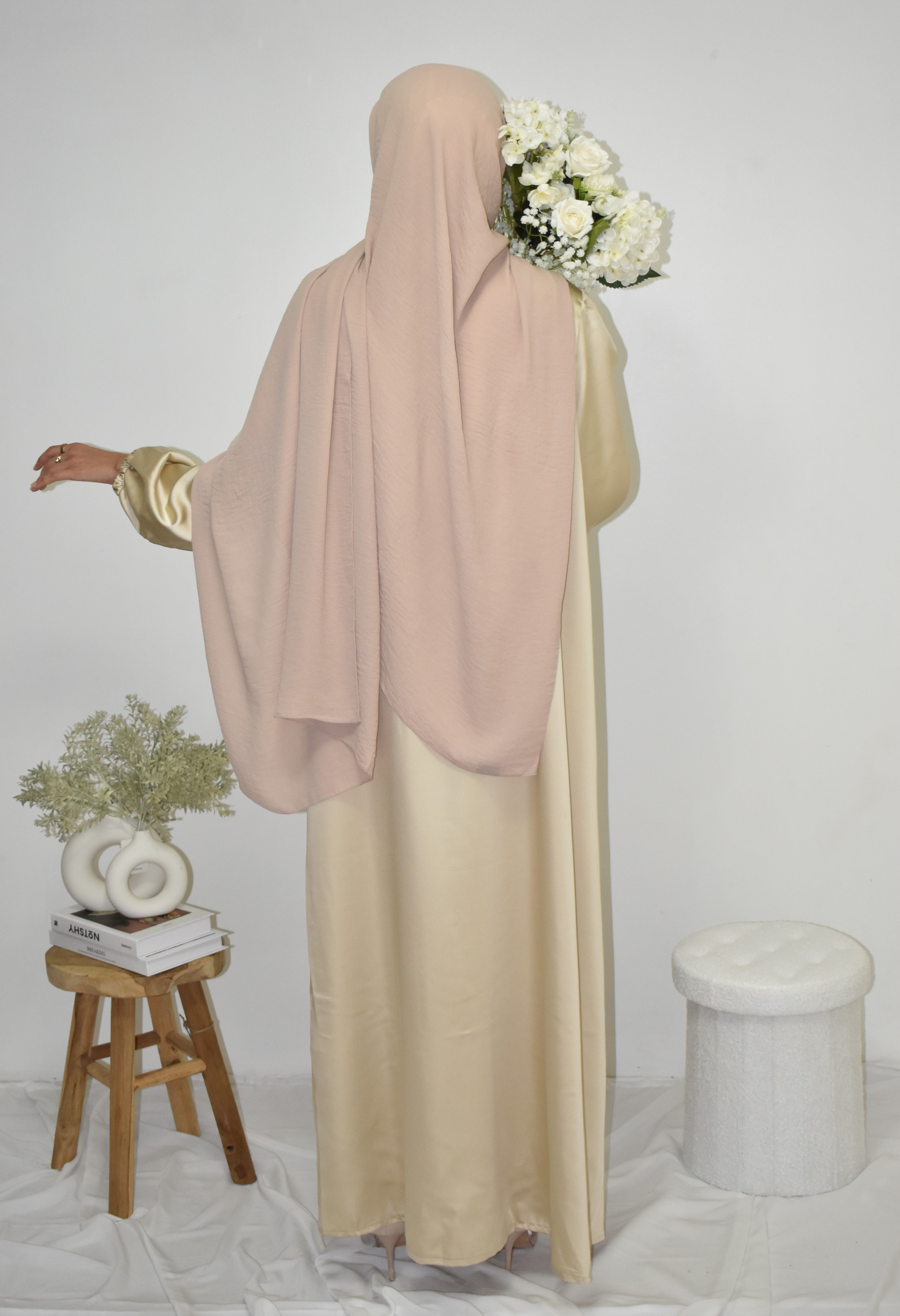 Satin Kimono Beige