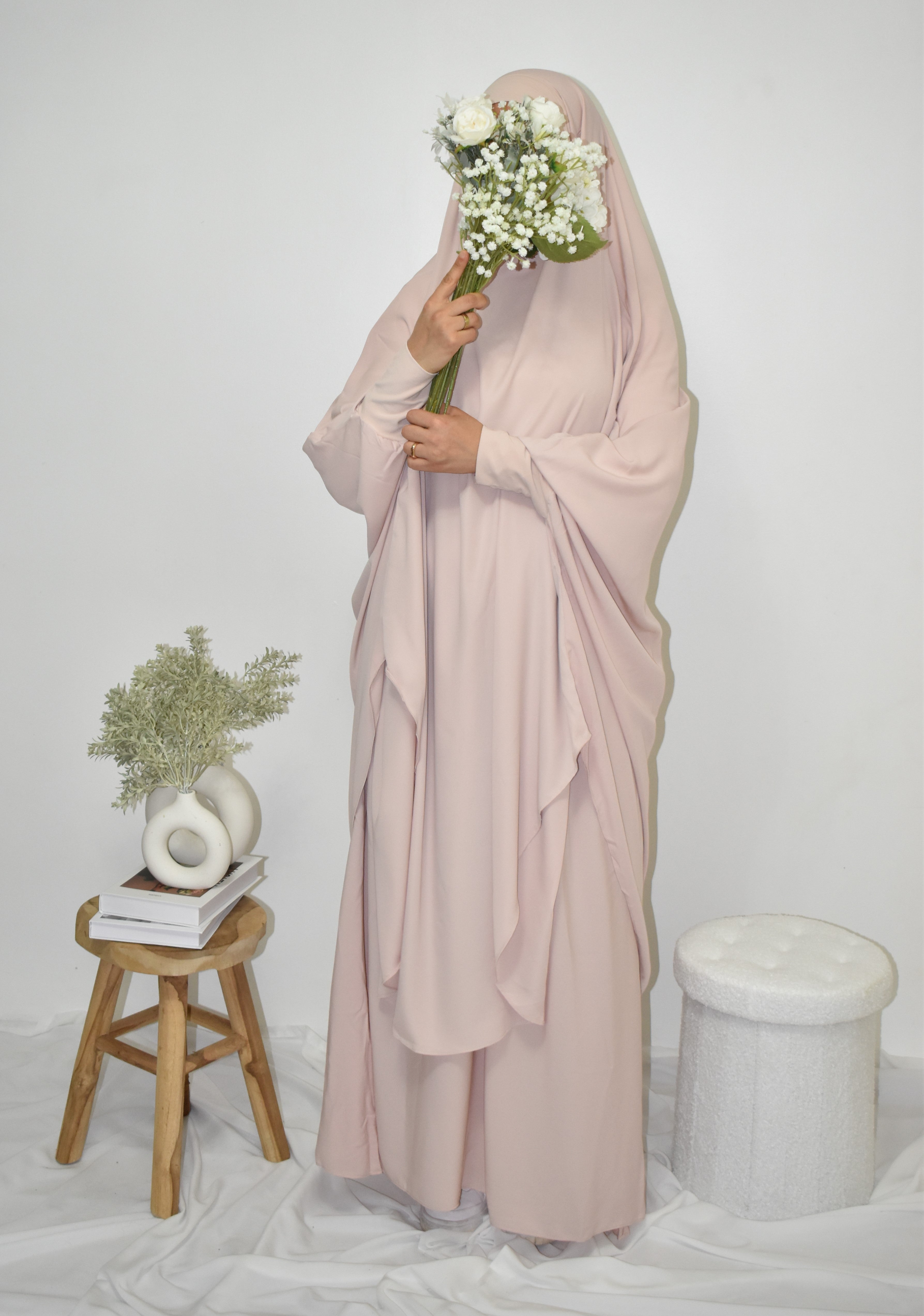 Jilbab Light Rose