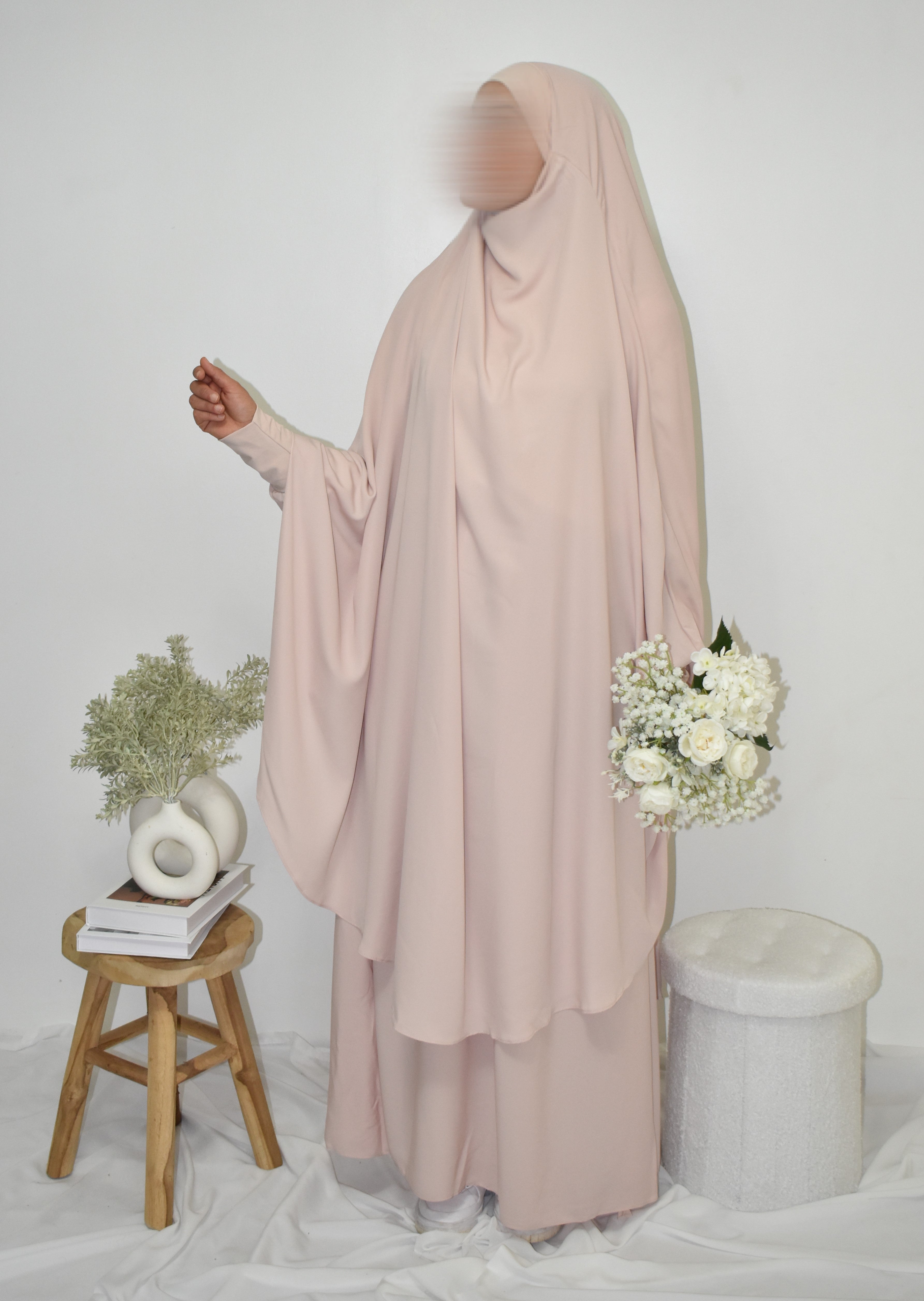 Jilbab Light Rose