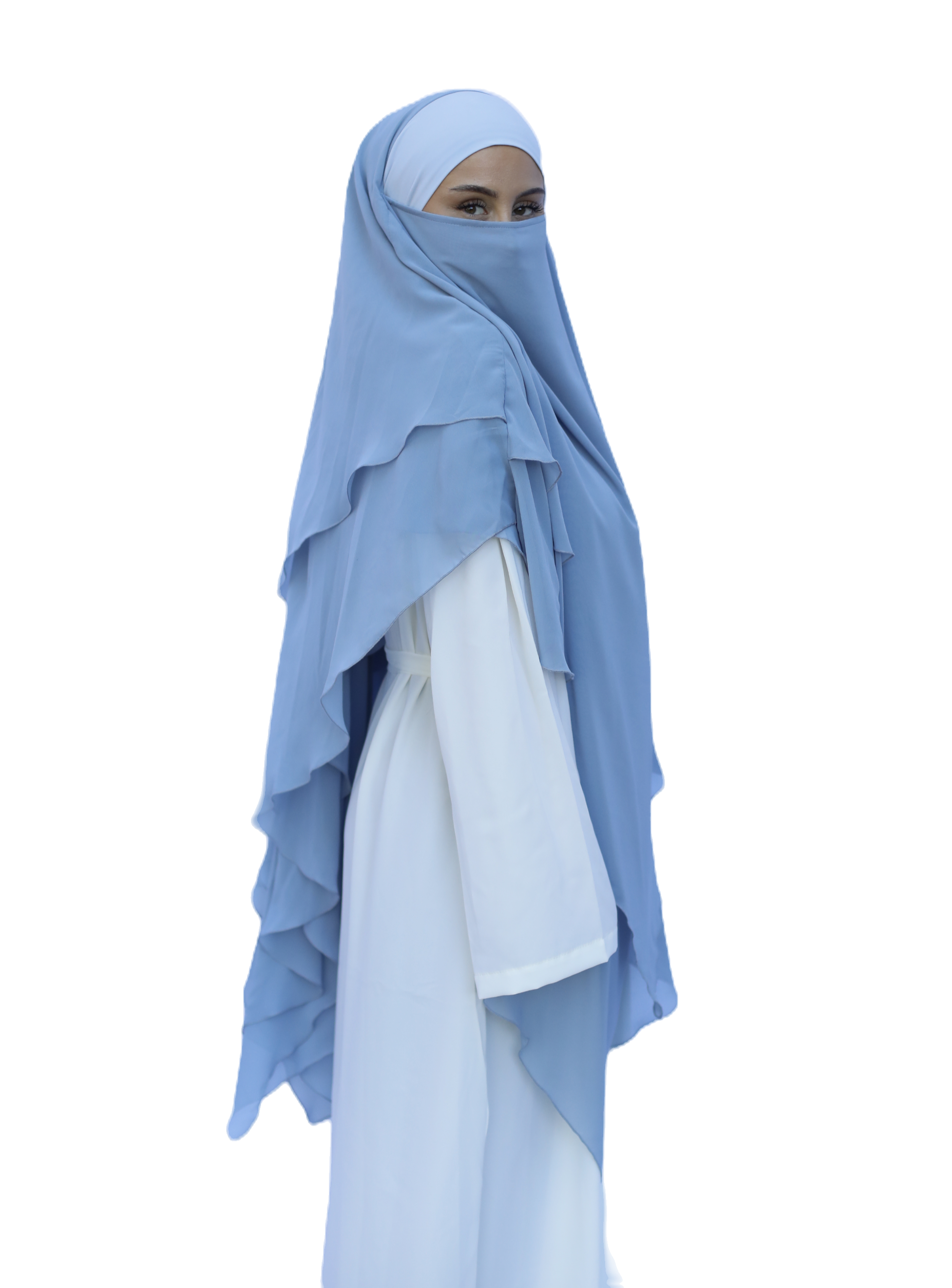 Dreilagiger Khimar Türkis